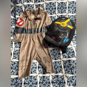 Kids Ghostbuster’s Halloween Costume with Backpack Sz 12-18 months